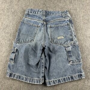 Vintage Y2K Levi Strauss Denim Cargo Shorts Boys 8 Carpenter Skater 23"W x 10"L